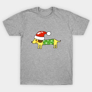 cute Christmas sausage dog T-Shirt